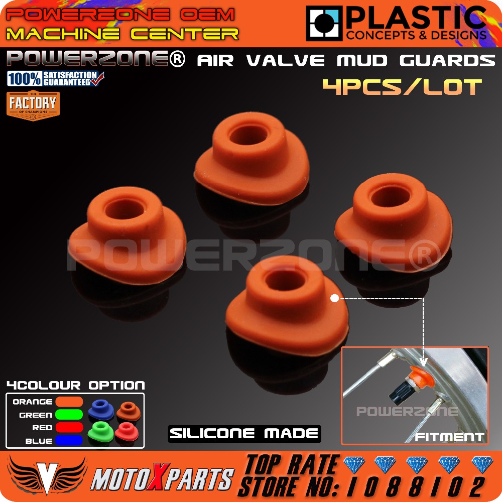 Orange Silicone Air Valve Mud Guards Mouth Washers Gasket For KTM EXC EXCF SX SXF  XC  XCW XCF CRF YZF KXF Motorcycle Dirt Bike