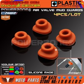 Orange Silicone Air Valve Mud Guards Mouth Washers Gasket For KTM EXC EXCF SX SXF  XC  XCW XCF CRF YZF KXF Motorcycle Dirt Bike