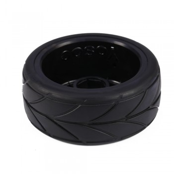 4PCS RC 1/10 Rubber Tire RC Racing Car Tires On Road Wheel Rim Fit For HSP HPI 9068-6081 Car Part Diameter 65mm Tires