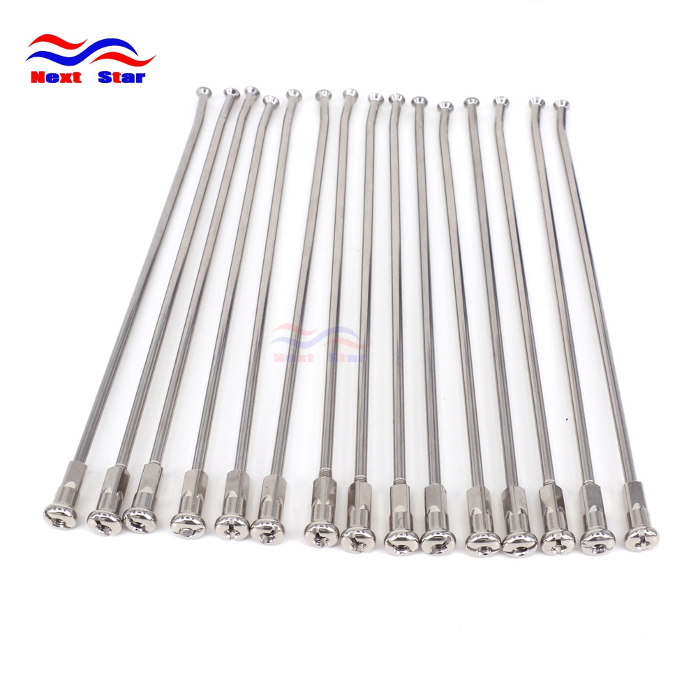 36PCS Motorcycle 18 Stainless Steel Rear Wheel Spokes Nipples For YAMAHA YZ125 YZ250 YZ 125 250 YZF250 YZF450 WR 250F WR450F