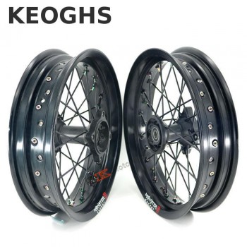 Keoghs Dirt Bike Wheel Rims Front And Rear 2.5-3.0-14 Inch Front And Rear Wheel For Pit Bike Motocross Ktm Crf Kawasaki Honda