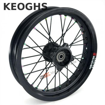 Keoghs Dirt Bike Wheel Rims Front And Rear 2.5-3.0-14 Inch Front And Rear Wheel For Pit Bike Motocross Ktm Crf Kawasaki Honda