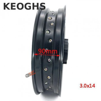 Keoghs Dirt Bike Wheel Rims Front And Rear 2.5-3.0-14 Inch Front And Rear Wheel For Pit Bike Motocross Ktm Crf Kawasaki Honda