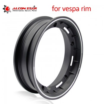 Alconstar- 10 inch Motorcycle Scooter Wheel Rim for for Piaggio Vespa PX LML T5 PX125 150 200 T5 ET3 with Nut ,Oring,Valve Stem