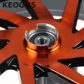 Keoghs Motorcycle Front Wheel Rim 10 Inch/57mm Brake Disc Install/10mm Axle Hole For Yamaha Scooter Force Rsz Jog Modify