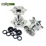 BIKINGBOY 36 Holes Front Rear Wheel Hubs With Axle Sleeve For YAMAHA YZ250F YZ450F 2014 2015 2016 2017 YZ-F 250 450 14 15 16