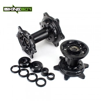 BIKINGBOY 36 Holes Front Rear Wheel Hubs With Axle Sleeve For YAMAHA YZ250F YZ450F 2014 2015 2016 2017 YZ-F 250 450 14 15 16