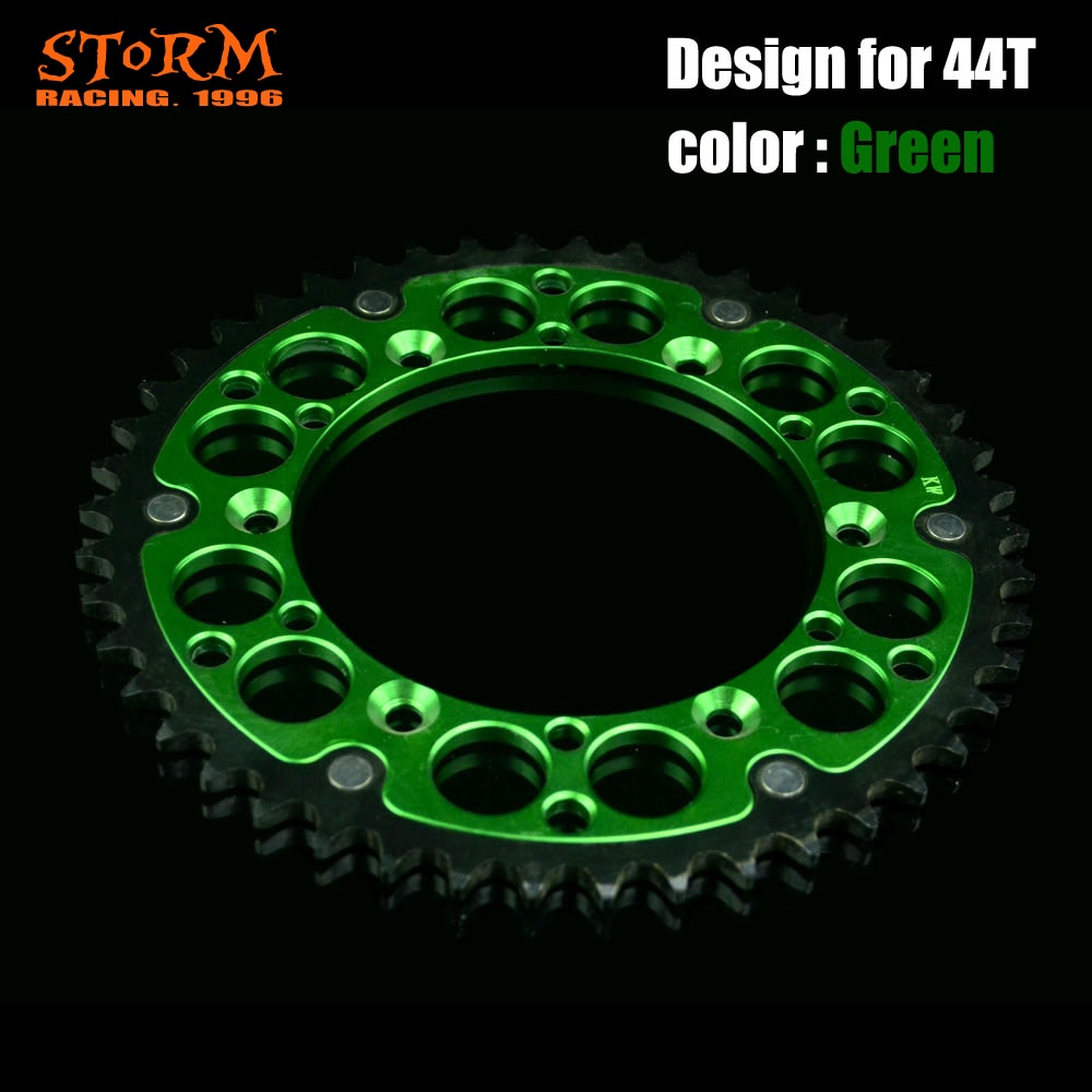 42 44 46 47 48 49 50 51 52 T Teeth Motorcycle Steel Aluminum Composite Rear Sprocket For KAWASAKI KX KLX KDX 125 200 250 300 500