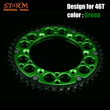 42 44 46 47 48 49 50 51 52 T Teeth Motorcycle Steel Aluminum Composite Rear Sprocket For KAWASAKI KX KLX KDX 125 200 250 300 500