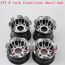 ATV accessories front and rear wheel hub 8 inch go-kart off-road 4 wheel aluminum rims for 19 /20 /21x7.00-8 18 /20x9.50-8 tyre