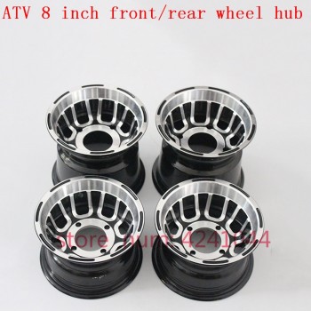 ATV accessories front and rear wheel hub 8 inch go-kart off-road 4 wheel aluminum rims for 19 /20 /21x7.00-8 18 /20x9.50-8 tyre