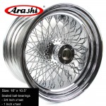 Arashi 18x10.5 80 Spoke Wheel Rim Rear Rims For Harley Davidson Custom Chopper Rigid FLST Softail FXST FXDWG FLHT FLH