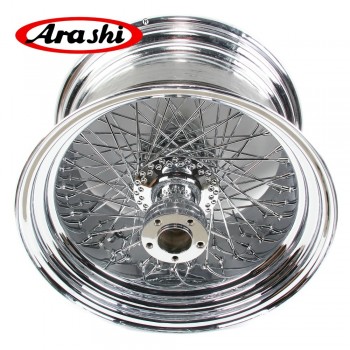 Arashi 18x10.5 80 Spoke Wheel Rim Rear Rims For Harley Davidson Custom Chopper Rigid FLST Softail FXST FXDWG FLHT FLH