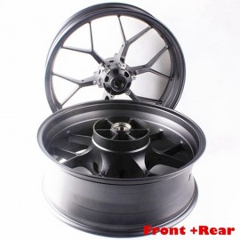 Aluminum Front amp; Rear Motorcycle Wheel Rim Set For Honda CBR1000RR CBR 1000 RR 2012 2013 2014 Dark Gray