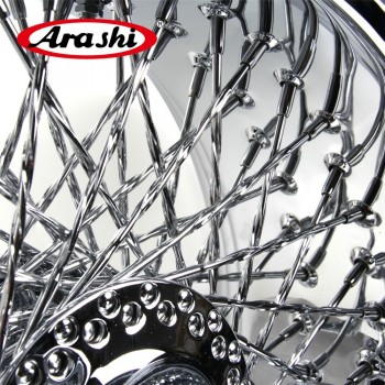 Arashi 18x10.5 80 Spoke Wheel Rim Rear Rims For Harley Davidson Custom Chopper Rigid XL 1200 R SPORTSTER ROADSTAR XR