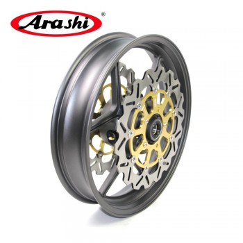 Arashi Z750 07-08 Front Wheel Rim Brake Disc Rotor Disc For KAWASAKI Z 750 2007 2008 ZX6R ZX10R NINJA MATTE BLACK GOLD Rotors