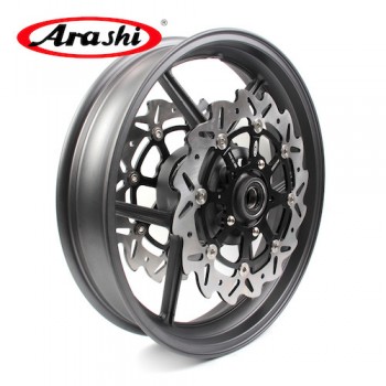 Arashi Z750 07-08 Front Wheel Rim Brake Disc Rotor Disc For KAWASAKI Z 750 2007 2008 ZX6R ZX10R NINJA MATTE BLACK GOLD Rotors