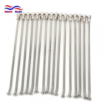 36PCS Motorcycle 19 Stainless Steel Rear Wheel Spokes Nipples For KAWASAKI KX125 KX250 KX250F KX450F KLX450R 2008 2009 KX500