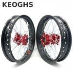 Keoghs Dirt Bike Wheel Rims Cnc Hubs Front And Rear Wheels 1.85-2.5-14 Inch For Pit Bike Motocross Ktm Crf Kawasaki Honda Cqr