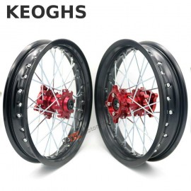 Keoghs Dirt Bike Wheel Rims Cnc Hubs Front And Rear Wheels 1.85-2.5-14 Inch For Pit Bike Motocross Ktm Crf Kawasaki Honda Cqr