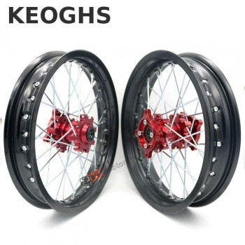 Keoghs Dirt Bike Wheel Rims Cnc Hubs Front And Rear Wheels 1.85-2.5-14 Inch For Pit Bike Motocross Ktm Crf Kawasaki Honda Cqr