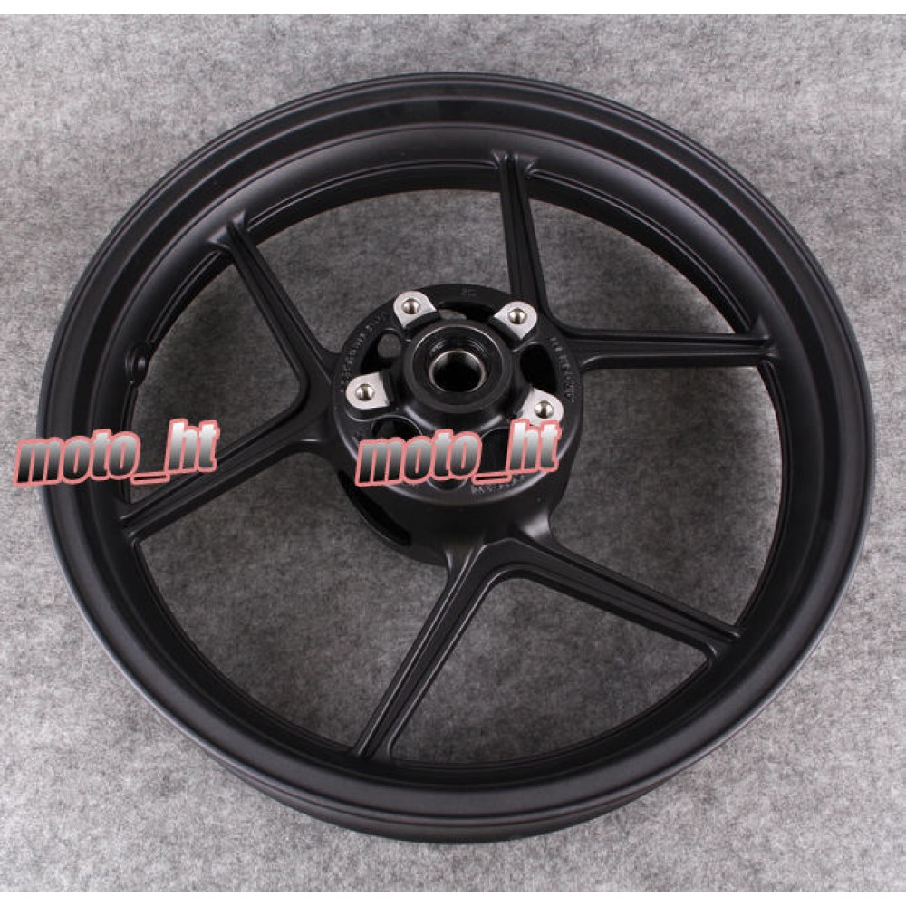 Alloy Front Wheel Rim For Kawasaki 2005-2017 Ninja ZX6R amp; 2006 2007 2008 2009 Ninja ZX10R Matte Black, Motorcycle Accessories