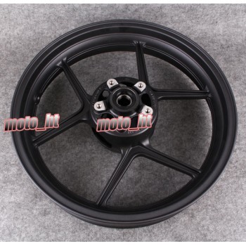 Alloy Front Wheel Rim For Kawasaki 2005-2017 Ninja ZX6R amp; 2006 2007 2008 2009 Ninja ZX10R Matte Black, Motorcycle Accessories