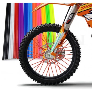 72 PCS Motorcycle Dirt Bike Enduro Off Road Rim Wheel spoke skins For honda crf 450 CR CRF 125 250 500 KTM KAWASAKI YAMAHA BMW