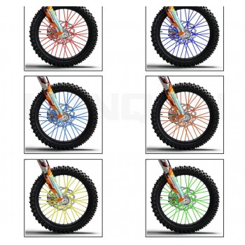 72 PCS Motorcycle Dirt Bike Enduro Off Road Rim Wheel spoke skins For honda crf 450 CR CRF 125 250 500 KTM KAWASAKI YAMAHA BMW
