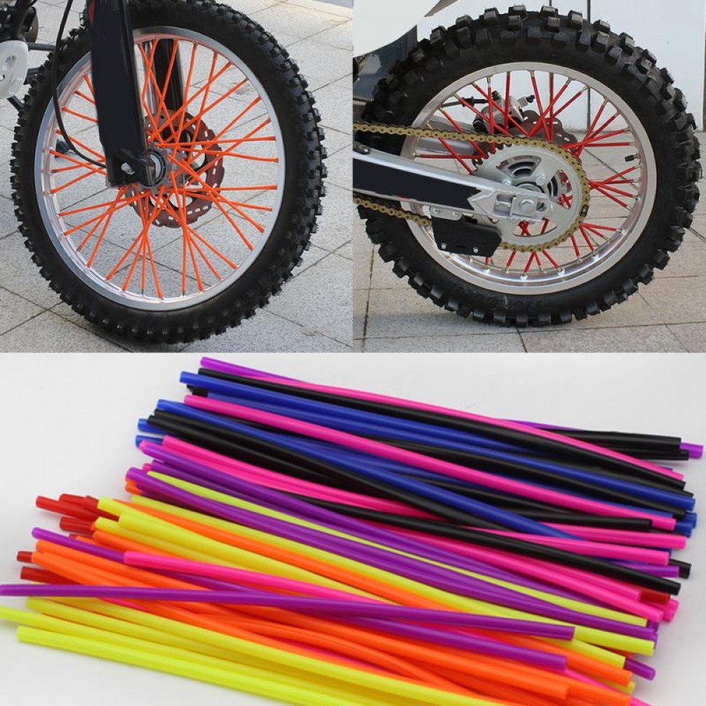 36pcs Motorcycle Wheel Spoked Wraps Skins Covers Motocross Dirtbike Dirt Bike Cool car Accessories Rims Guard Protector