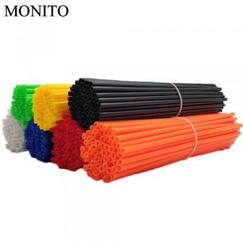 Motorcycle Spoke Skins Wheel Rim Wrap Tubes Cover For KTM HONDA KAWASAKI YAMAHA 250 300 350 400 450 CRF YZ EXC CR RM Dirt Bike