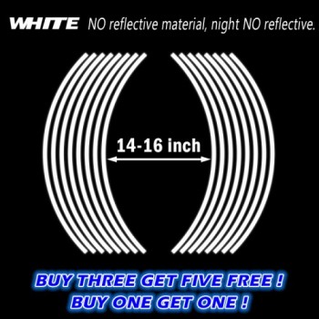 Buy One Get One Motorcycle Styling New Wheel Hub Rim Stripe Reflective Decal Stickers Safety Reflector For YAMAHA HONDA KAWASAKI
