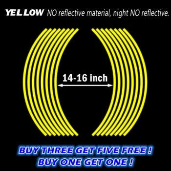 Buy One Get One Motorcycle Styling New Wheel Hub Rim Stripe Reflective Decal Stickers Safety Reflector For YAMAHA HONDA KAWASAKI