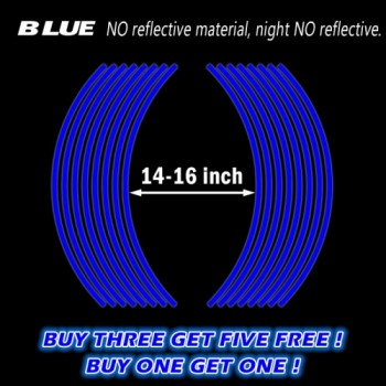 Buy One Get One Motorcycle Styling New Wheel Hub Rim Stripe Reflective Decal Stickers Safety Reflector For YAMAHA HONDA KAWASAKI
