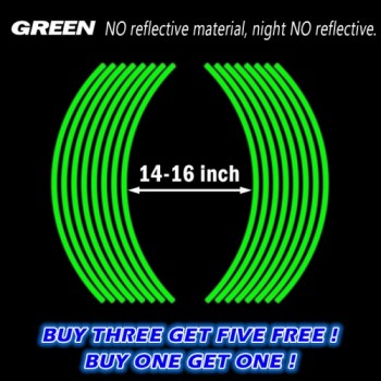 Buy One Get One Motorcycle Styling New Wheel Hub Rim Stripe Reflective Decal Stickers Safety Reflector For YAMAHA HONDA KAWASAKI