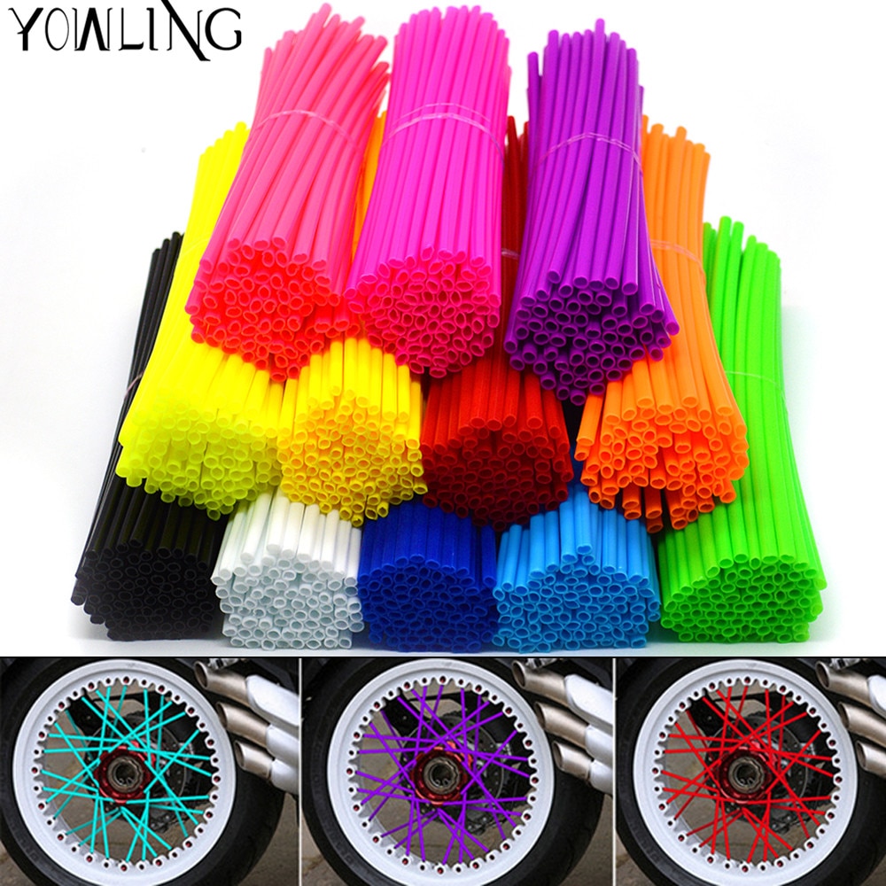 Universal Motorcycle Dirt Bike Enduro Off Road Wheel Rim Spoke Shrouds Skins For Honda Yamaha Suzuki KTM DRZ KX YZ KTM WR XR