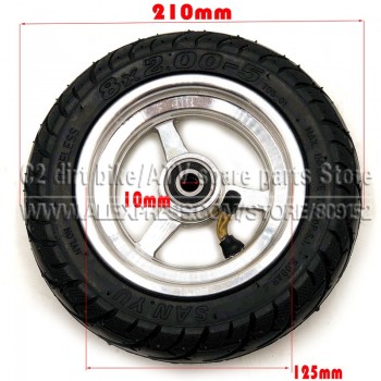 8x2.00-5 Tubeless Tire Wheel Tyre 8X2.00-5 wheel hub Pocket Bike MINI Bike Electric Wheelchair Wheel Motor