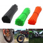 Do Promot 72 Pcs/Set Bikes Spoke Fluorescence Tube Clip Bicycle Wheel Rim Steel Wire Cover Motorcycle Spokes Warning Accessories