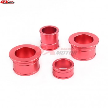 CNC Billet Aluminum Front with Rear Wheel Hub Spacers wheel busher Fit CR 125 250R CRF 250R 250X 450R 450X Motorcross Dirt Bike