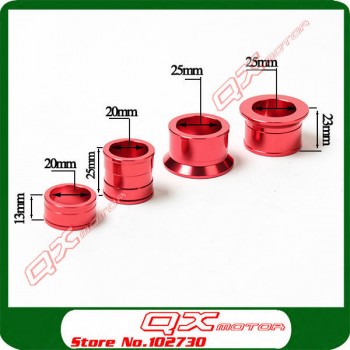 CNC Billet Aluminum Front with Rear Wheel Hub Spacers wheel busher Fit CR 125 250R CRF 250R 250X 450R 450X Motorcross Dirt Bike
