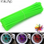 72Pcs Universal Motorcycle Dirt Bike Road Wheel Rim Spoke Shrouds Skins For YAMAHA KAWASAKI zx6r bmw KTM HONDA tmax 500 FZ1 FZ6