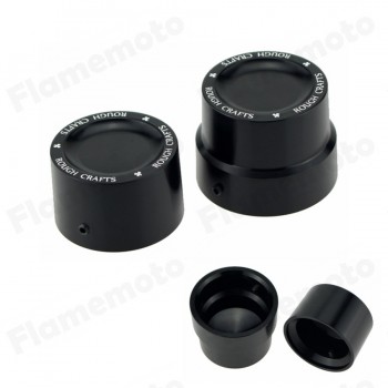 Black CNC Aluminum RC Rear Axle Cover Cap Nut For Harley Sportster XL883 XL1200