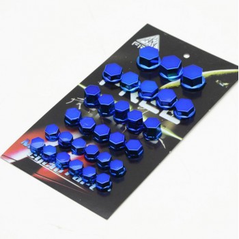 LumiParty 30PCS/Set Motorcycle Modification Accessories Head Screw Cover Decorative Parts for Yamaha Kawasaki Honda r30