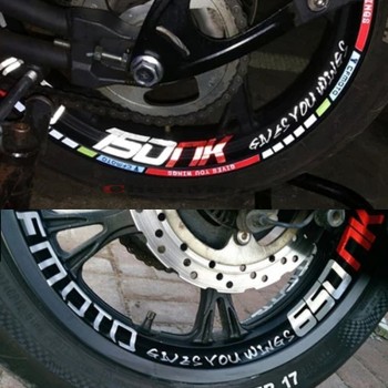 Hot sell  Motorcycle CFMOTO wheel decals Reflective stickers rim stripes motorbike for CFMOTO 400NK 650NK 250NK 125NK