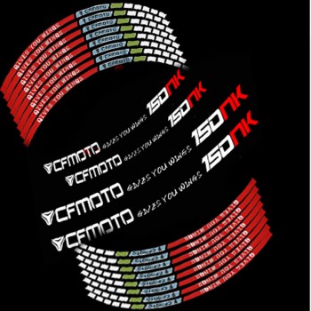 Hot sell  Motorcycle CFMOTO wheel decals Reflective stickers rim stripes motorbike for CFMOTO 400NK 650NK 250NK 125NK