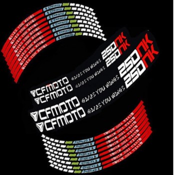 Hot sell  Motorcycle CFMOTO wheel decals Reflective stickers rim stripes motorbike for CFMOTO 400NK 650NK 250NK 125NK