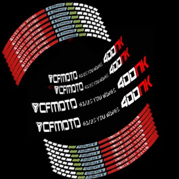 Hot sell  Motorcycle CFMOTO wheel decals Reflective stickers rim stripes motorbike for CFMOTO 400NK 650NK 250NK 125NK