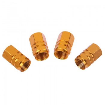 4Pcs Universal Aluminum Car Tyre Air Valve Caps Bicycle Tire Valve Cap Car Wheel Styling Round Red Black Blue Silver Gold