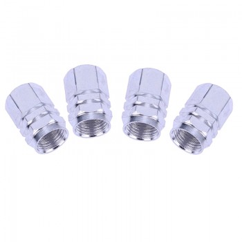 4Pcs Universal Aluminum Car Tyre Air Valve Caps Bicycle Tire Valve Cap Car Wheel Styling Round Red Black Blue Silver Gold