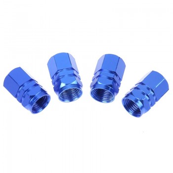 4Pcs Universal Aluminum Car Tyre Air Valve Caps Bicycle Tire Valve Cap Car Wheel Styling Round Red Black Blue Silver Gold